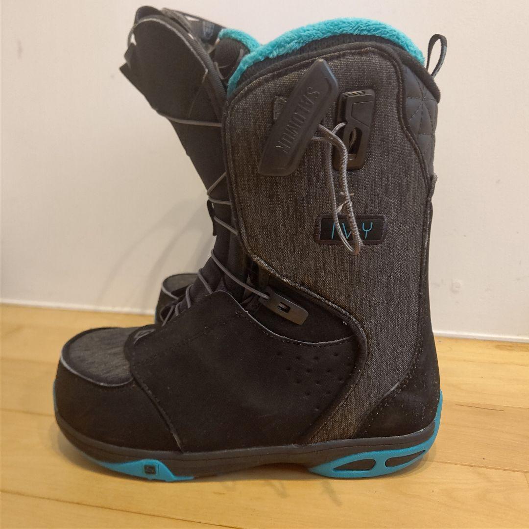 Salomon サロモン スノーボードブーツ 黒 レディース 23cm キッズ