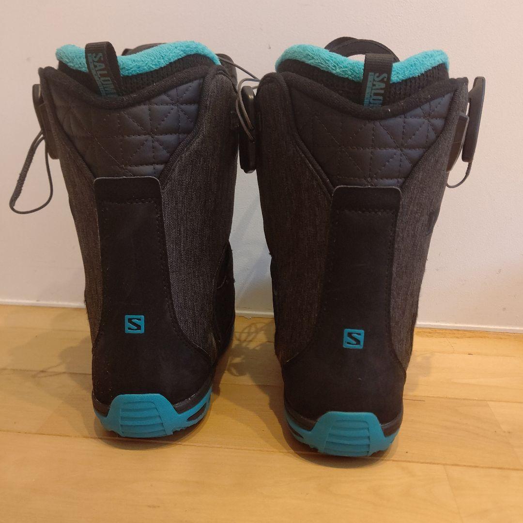 Salomon サロモン スノーボードブーツ 黒 レディース 23cm キッズ