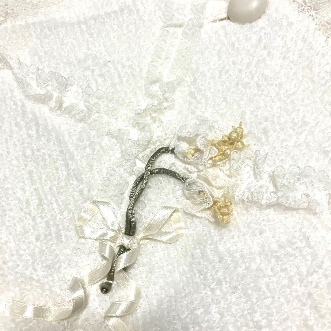 新品未使用】CaEtLa さえら ヒスクローネ フラワー刺繍 レース ベスト