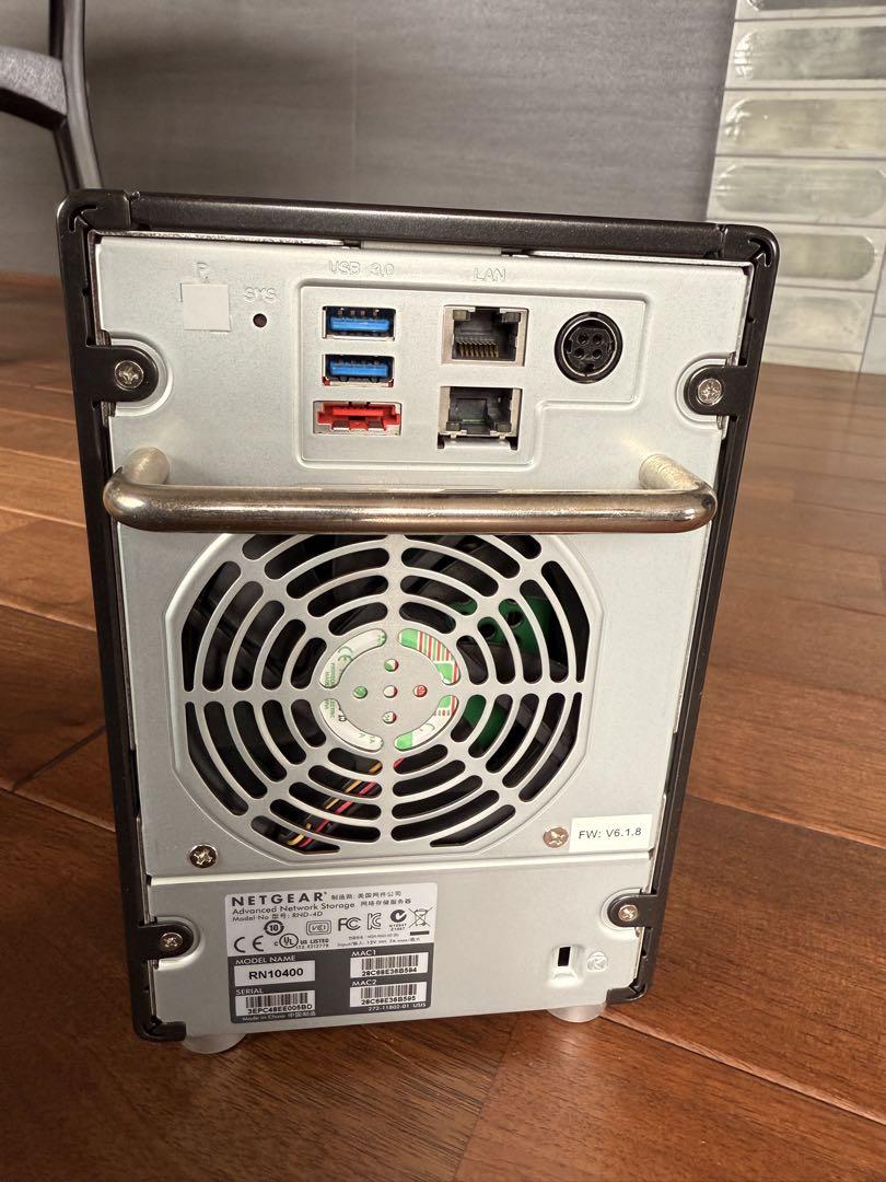 NETGEAR ReadyNAS 104, 4TB*4 ハードディスク付き