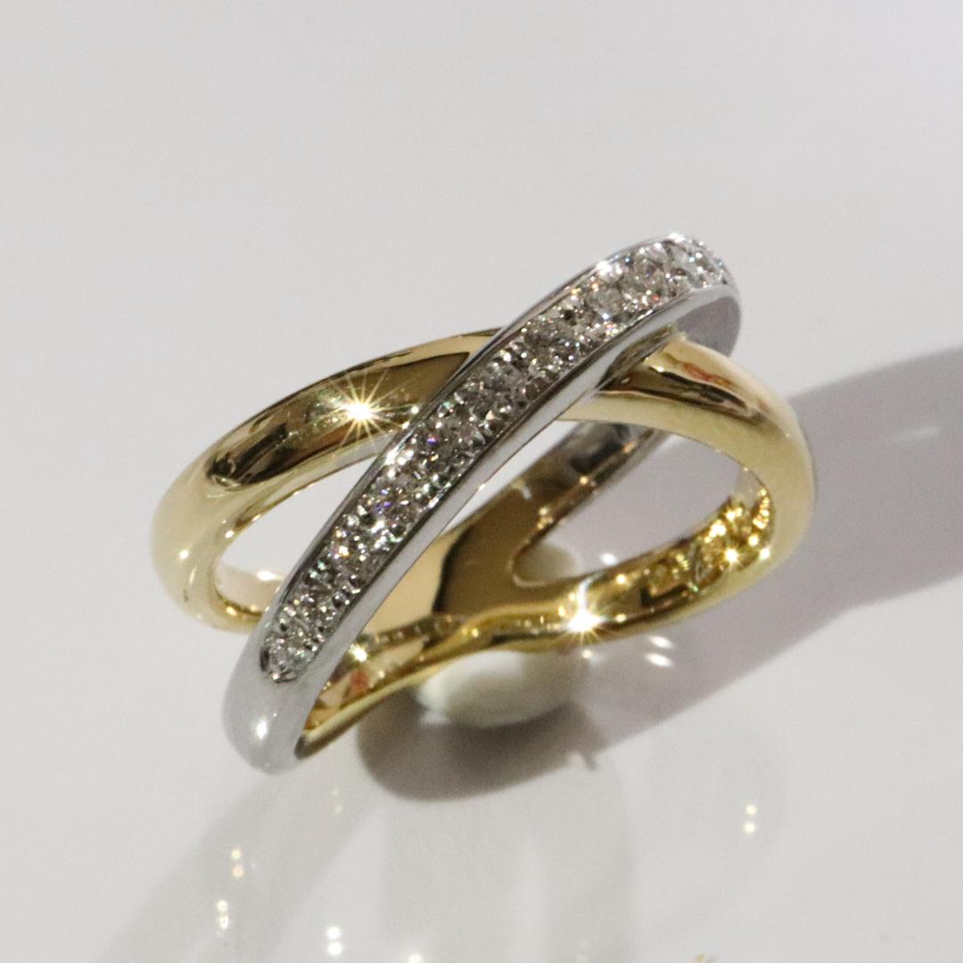 TASAKI 田崎真珠 K18 ダイヤ 0.2ct リング 指輪 金