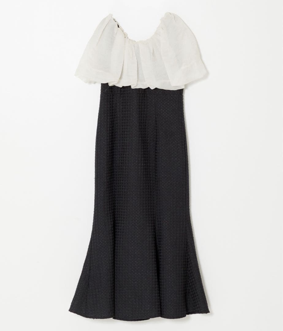 【LEJA】2WAYオフショルダーマーメイドワンピースロングドレス　結婚式