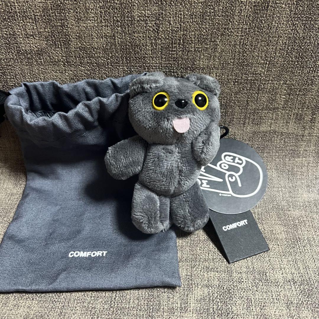ラストCOMFORT MUNK KeyRing ぬいぐるみ キーホルダー　グレー