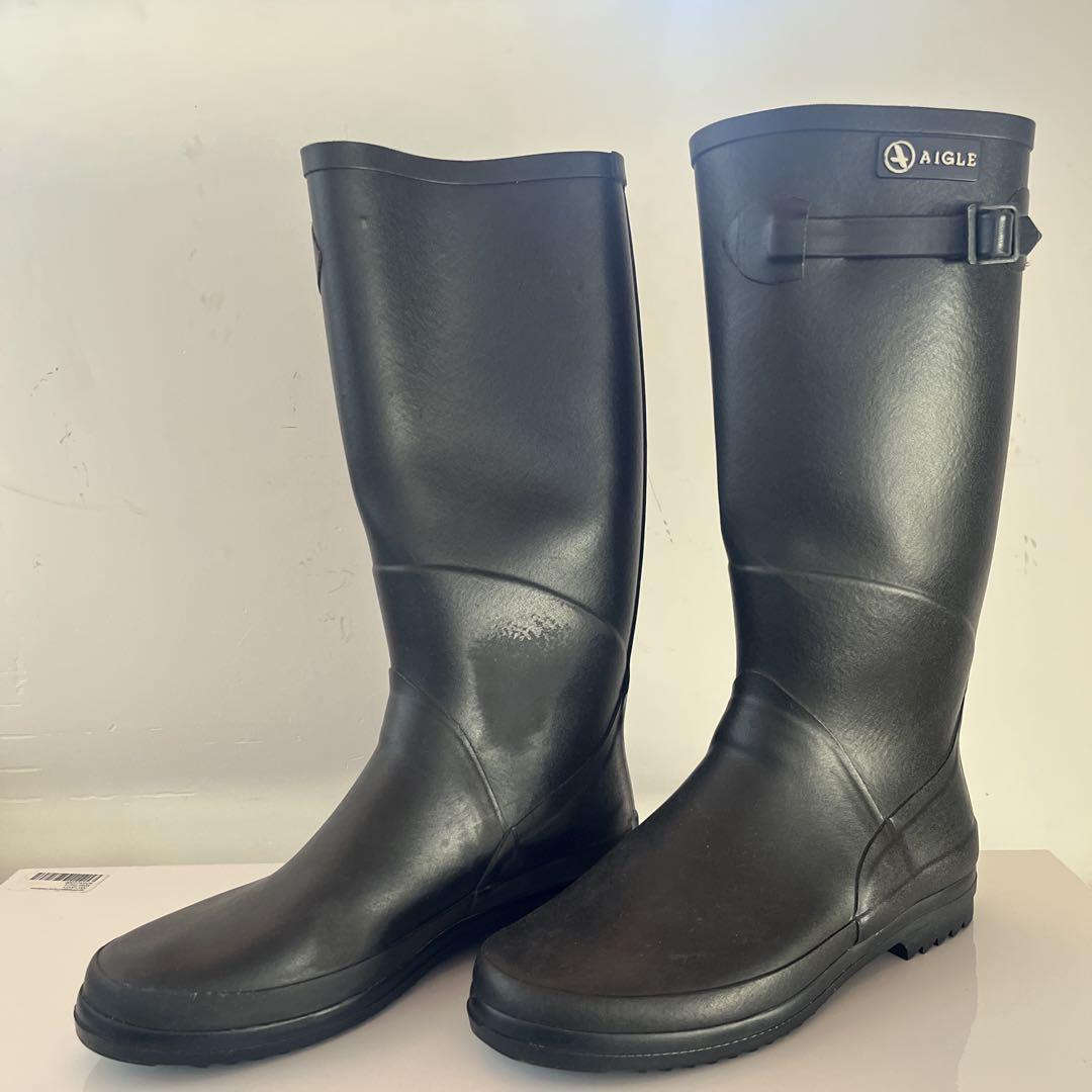 AIGLE エーグル ラバーブーツ 39 ブラック