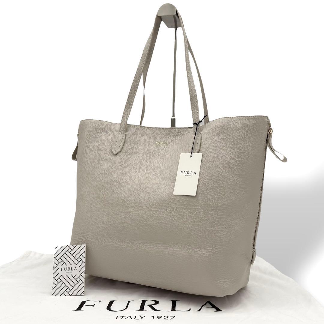 級 FURLA トートバッグ LUCE L TOTE アイボリー