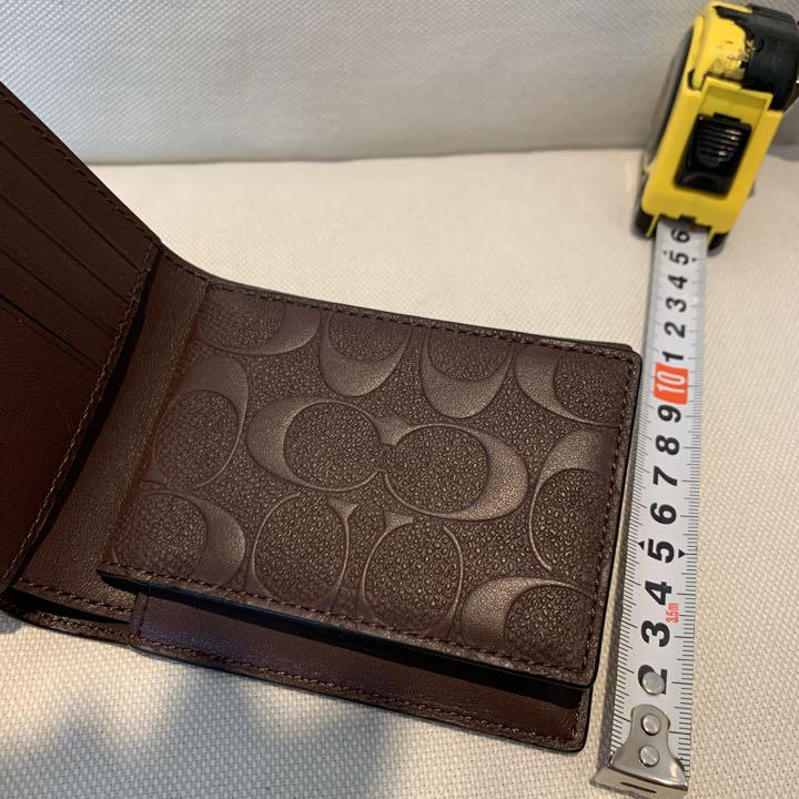 新品 COACH コーチ 財布 折財布 カード入れ 定期入れ シグネチャー 牛革
