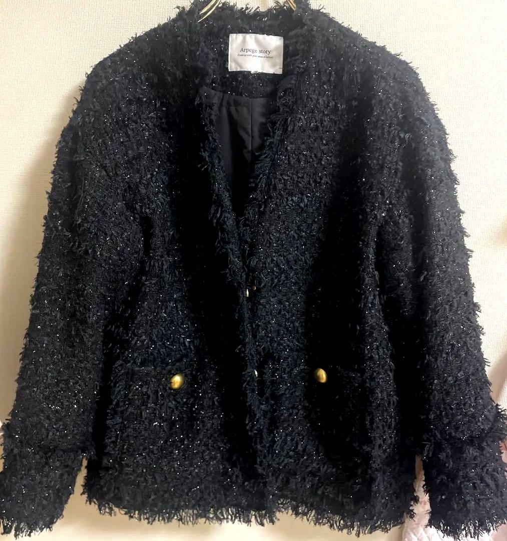 美品⭐️Arpege storyアルページュストーリー中綿入りツイード 美品⭐️Arpege storyアルページュストーリー中綿入りツイード