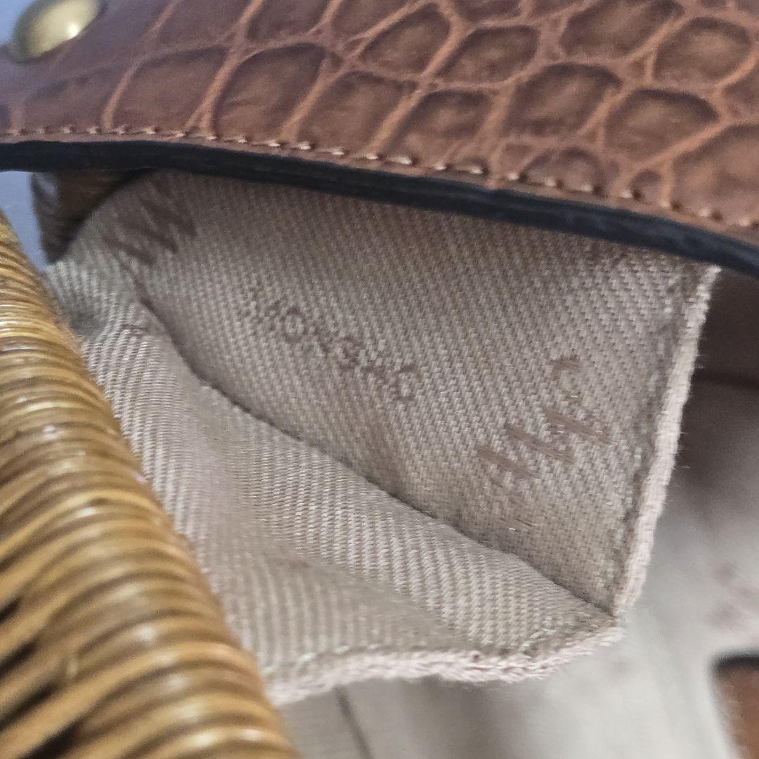 ドゥーズィエムクラス販売 MONSAC レザー×籐カゴバッグ
