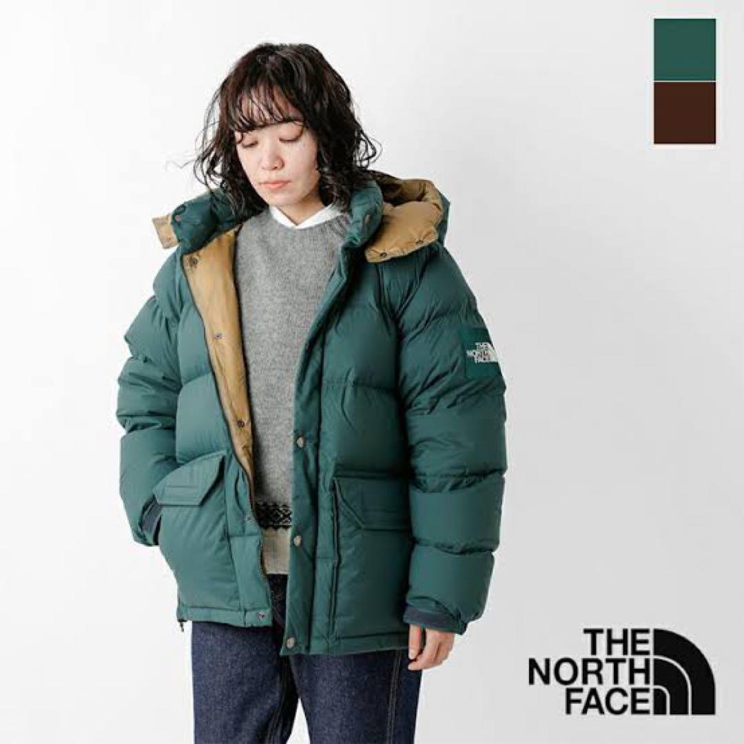 【美品】THE NORTH FACE ダウンジャケット グリーン ワッペン L