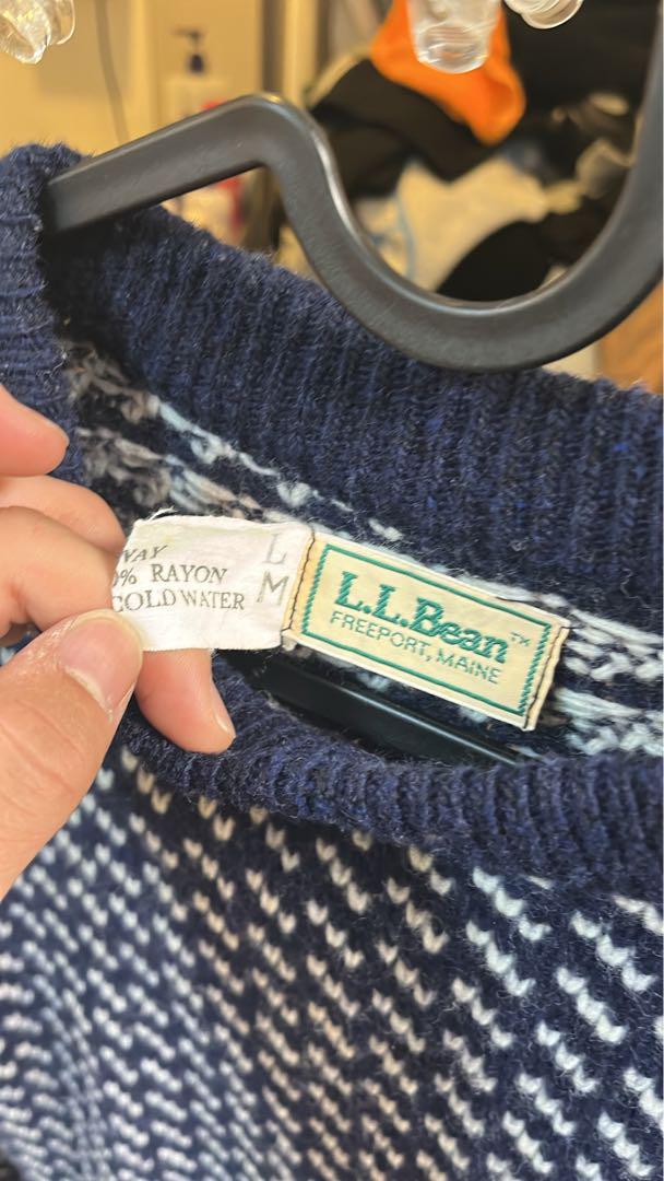 希少L.L.bean バーズアイ ニット 在原みゆ紀 極美品