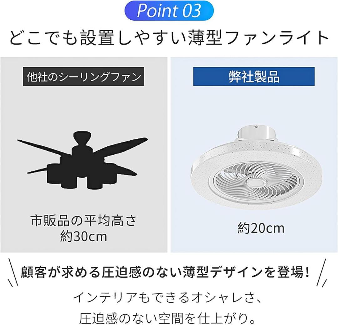 シーリングファンライト サーキュライト 天井照明 星空効果 5枚羽根 扇風機