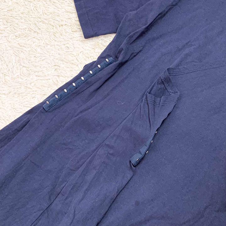 爆買いSALE 美品✨カーサフライン オーガニックコットンサイドホックワンピース ネイビー FMDxi-m85716202369 在庫爆買い