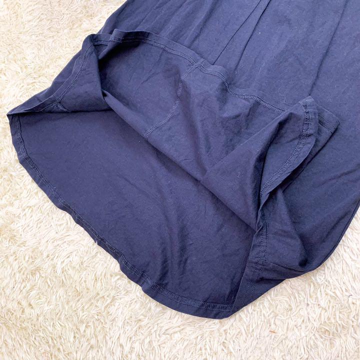爆買いSALE 美品✨カーサフライン オーガニックコットンサイドホックワンピース ネイビー FMDxi-m85716202369 在庫爆買い