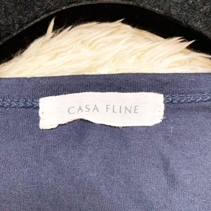 爆買いSALE 美品✨カーサフライン オーガニックコットンサイドホックワンピース ネイビー FMDxi-m85716202369 在庫爆買い