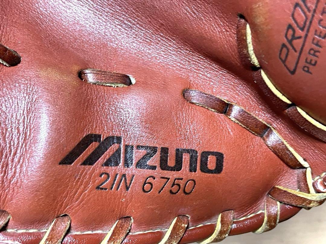 レア品】MIZUNO ファーストミット 2IN 6750 ミズノ 旧ロゴ 野球
