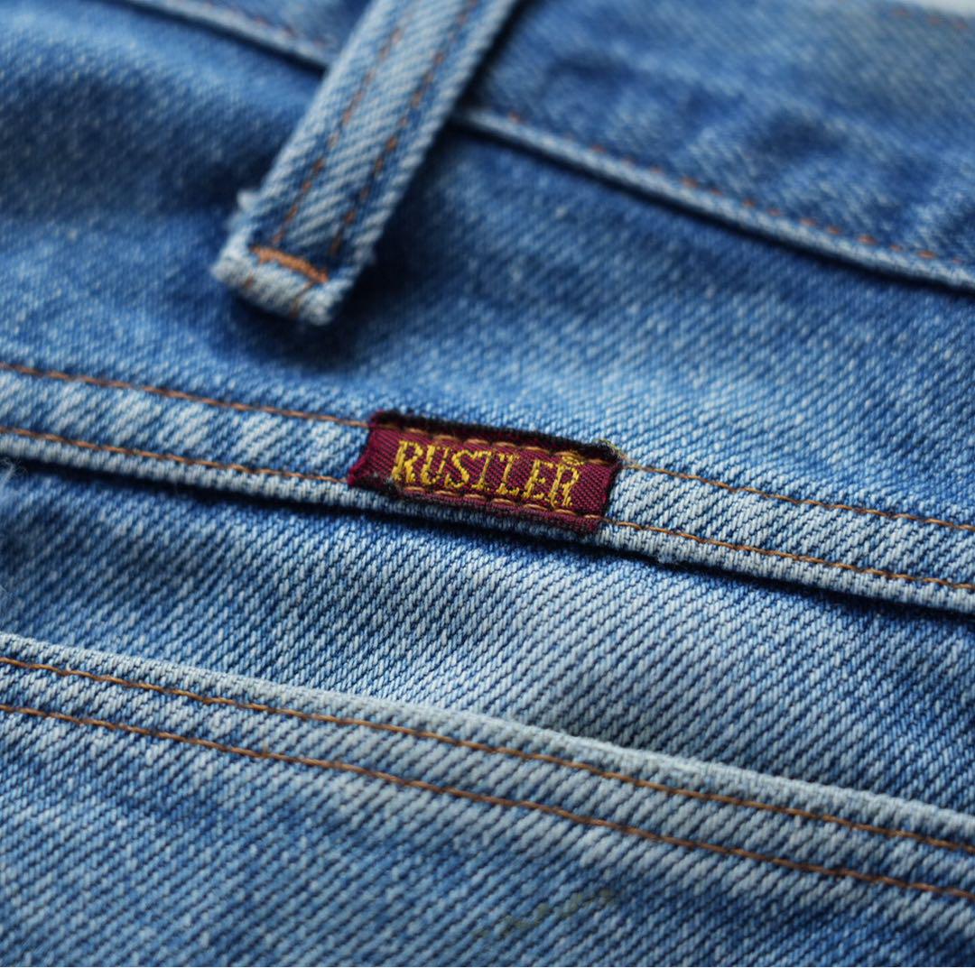 【鬼ヒゲ】80s 90s RUSTLER ペンキ飛びshorts USA製