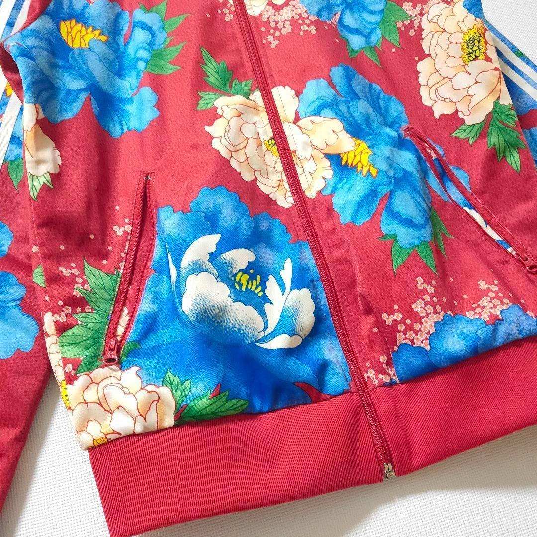 アディダス 牡丹 花柄 ファームカンパニー SST トラックトップ