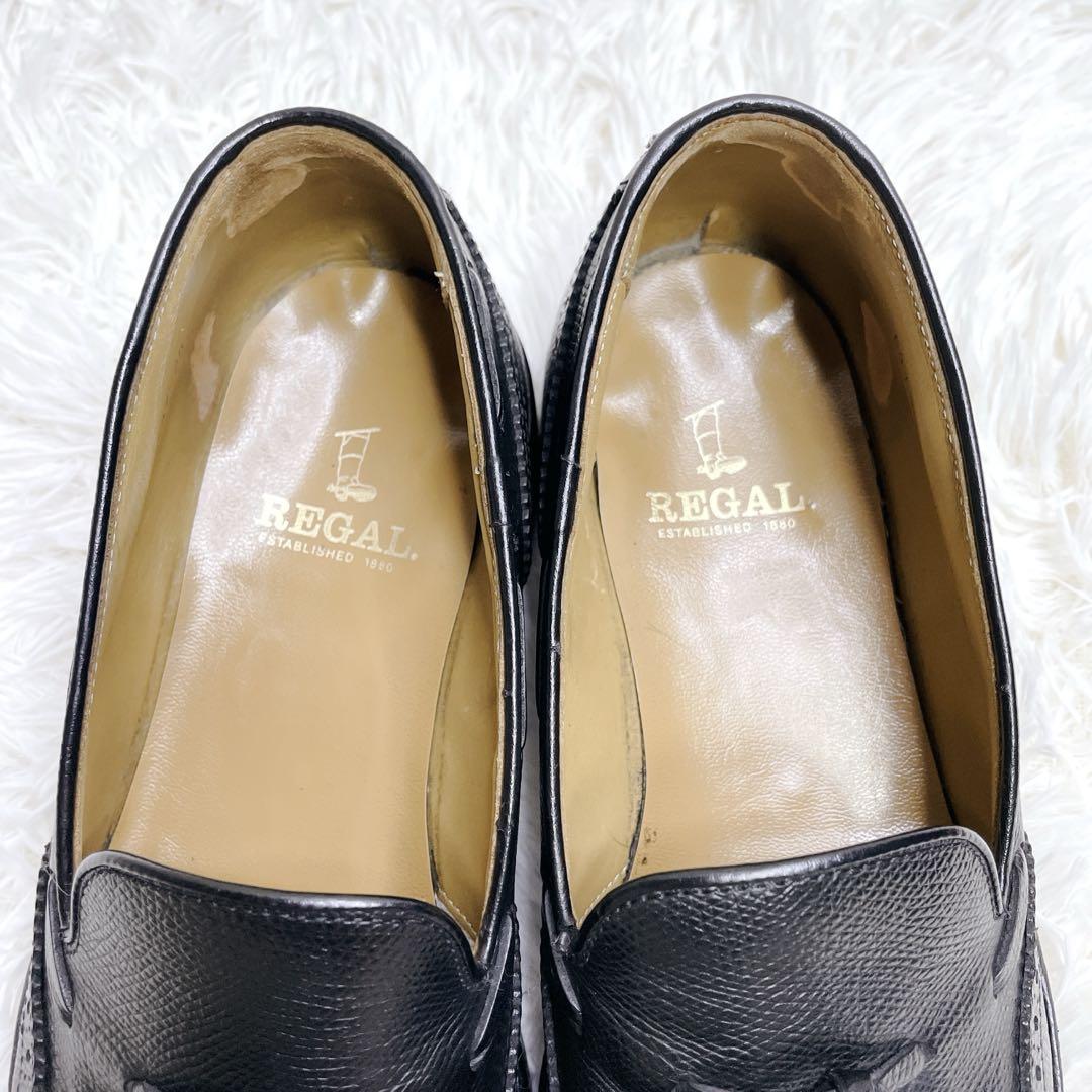 美品✨ REGAL リーガル タッセルローファー ウィングチップ 25cm