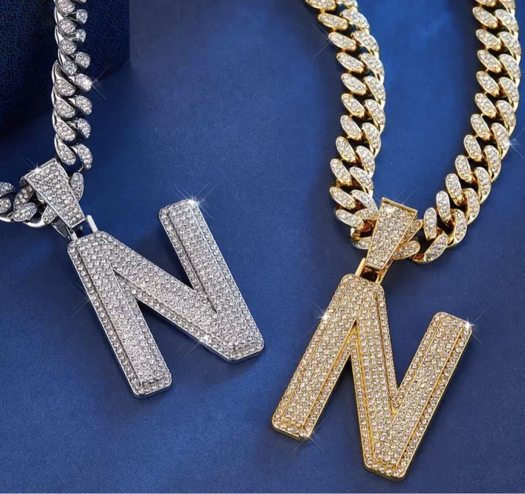 【Nペンダント】フルジルコニア マイアミキューバンチェーン Iced Out