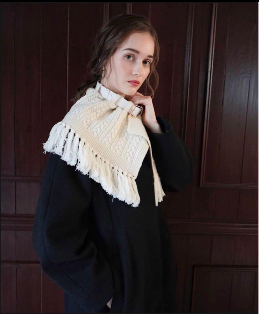 【新品未開封】Acka / knit muffler long coat
