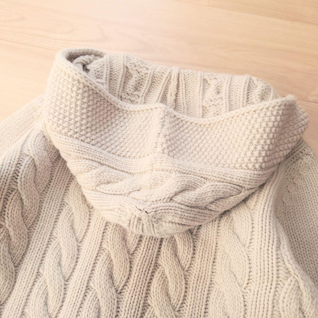 S Max Mara フーディ ヴァージンウールカシミヤニットコート S Max Mara フーディ ヴァージンウールカシミヤニットコート
