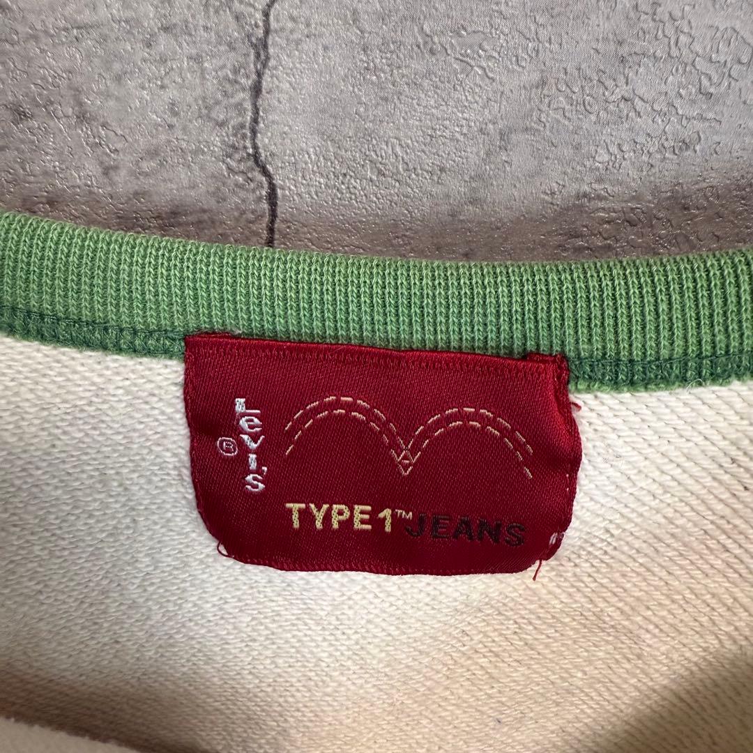 00's Y2K LEVI'S リーバイス　前V リブ長　type1 トレーナー