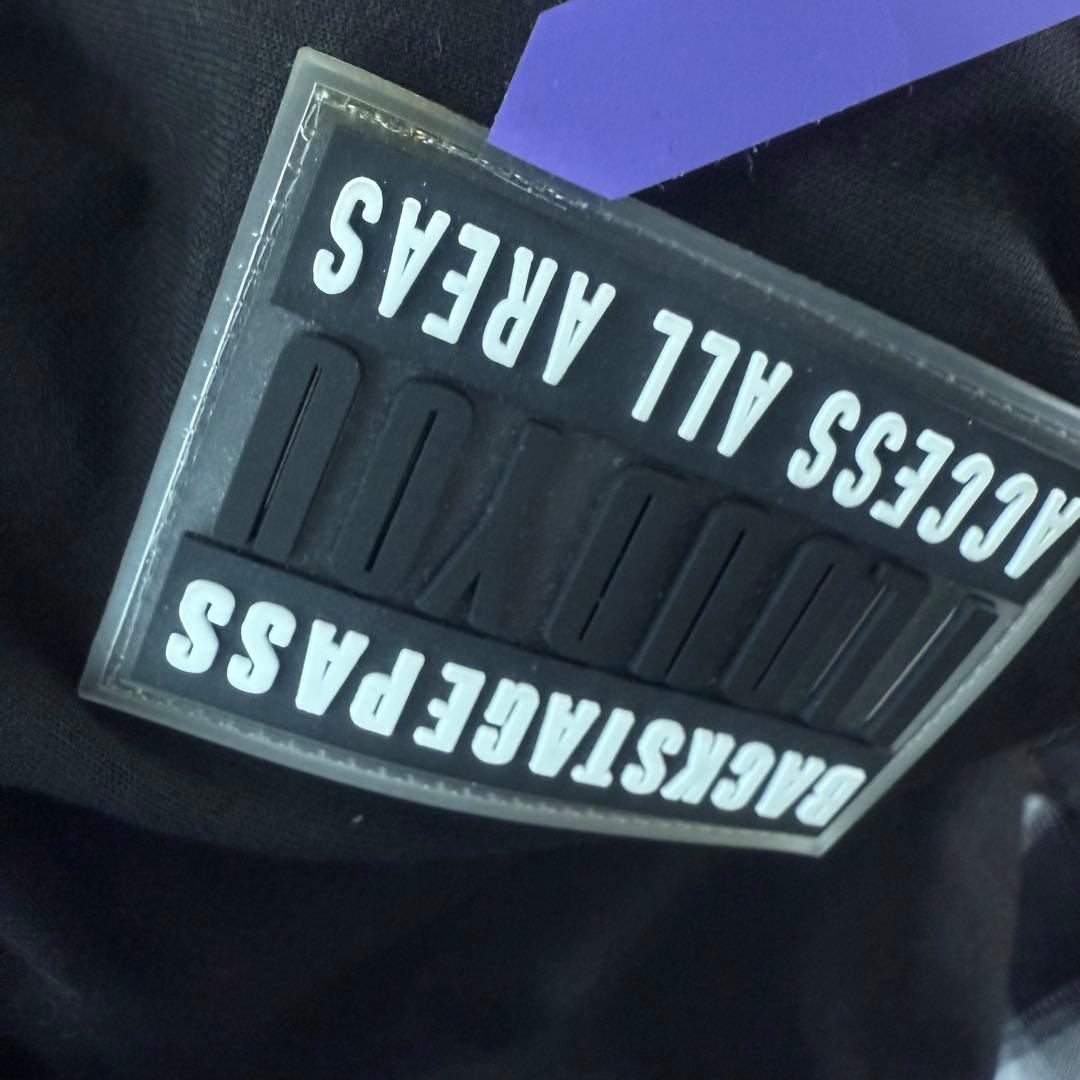 良品❤【バックステージパス】異素材MIXライダースパーカー 長袖 エコレザー 良品❤【バックステージパス】異素材MIXライダースパーカー 長袖 エコレザー