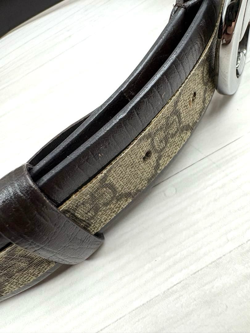 GUCCI グッチ　インターロッキング　GGスプリーム　GGロゴ　ベルト　レザー