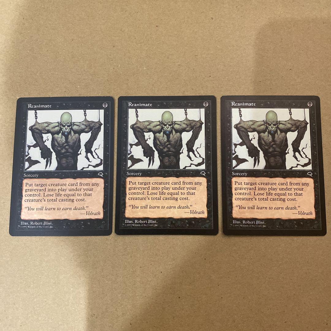 マジック：ザ・ギャザリング - ●MTG TMP 再活性/Reanimate 日本語3枚/英語1枚● Yahoo!オークション - 再活性/Reanimate日本語版 MTG TMP 2