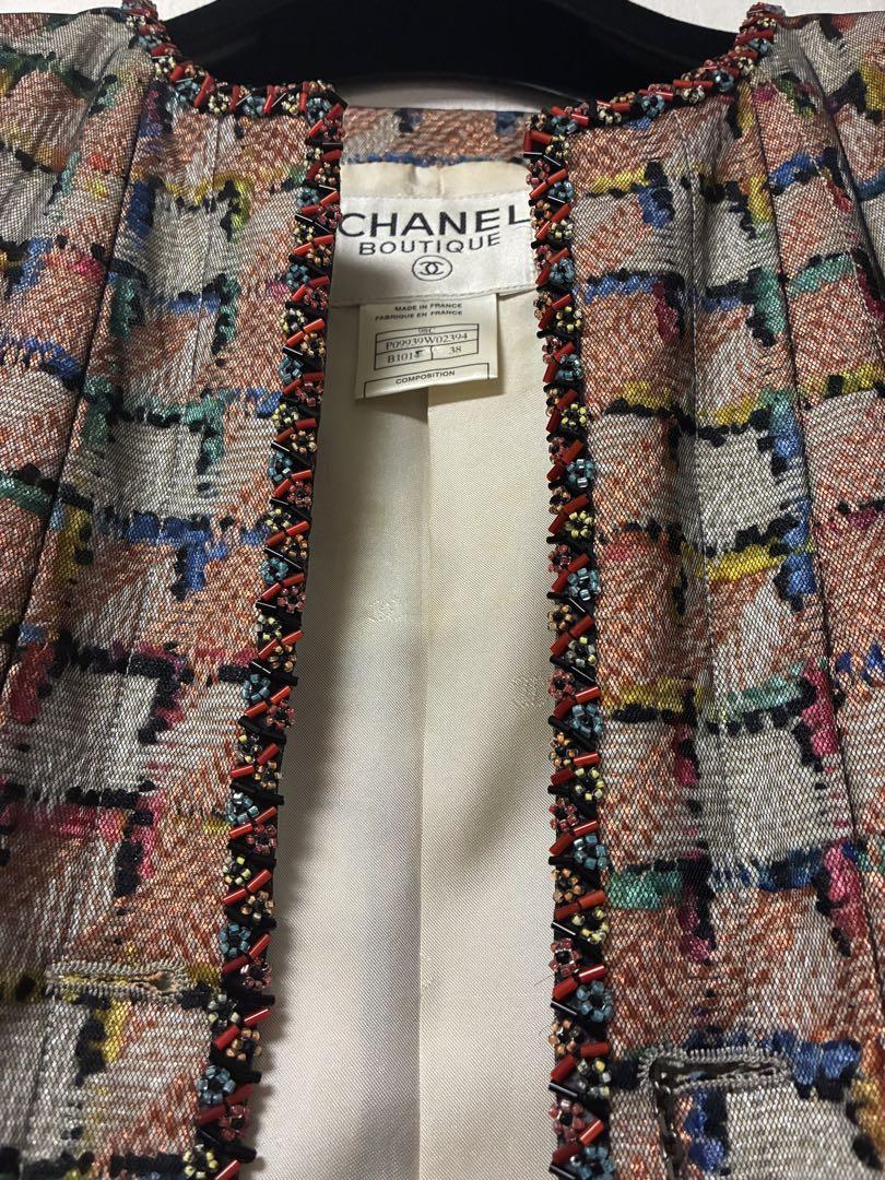 CHANEL BOUTIQUE ノーカラージャケット 38