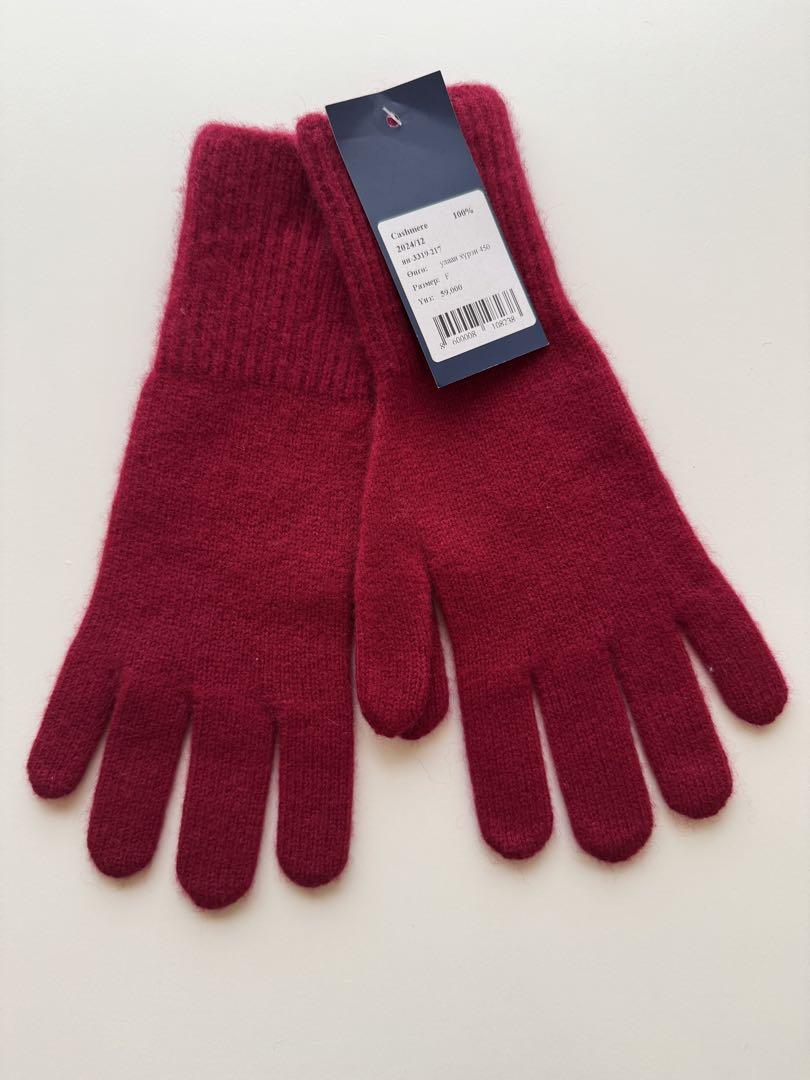 新品・未使用】カシミヤ100%手袋 レッド - メルカリ