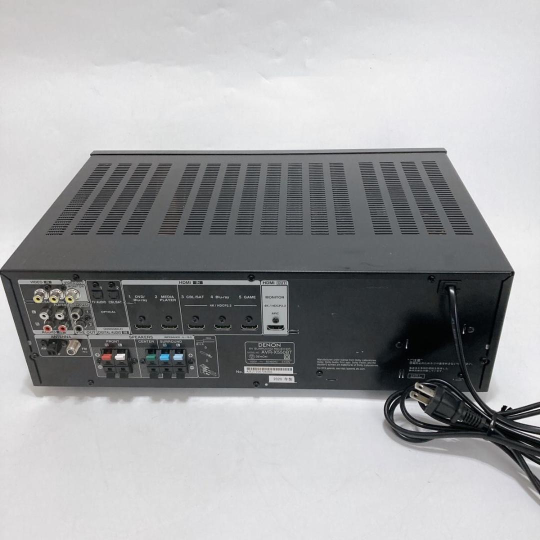 Denon デノン AVR-X550BT AVレシーバー 4K Ultra HD