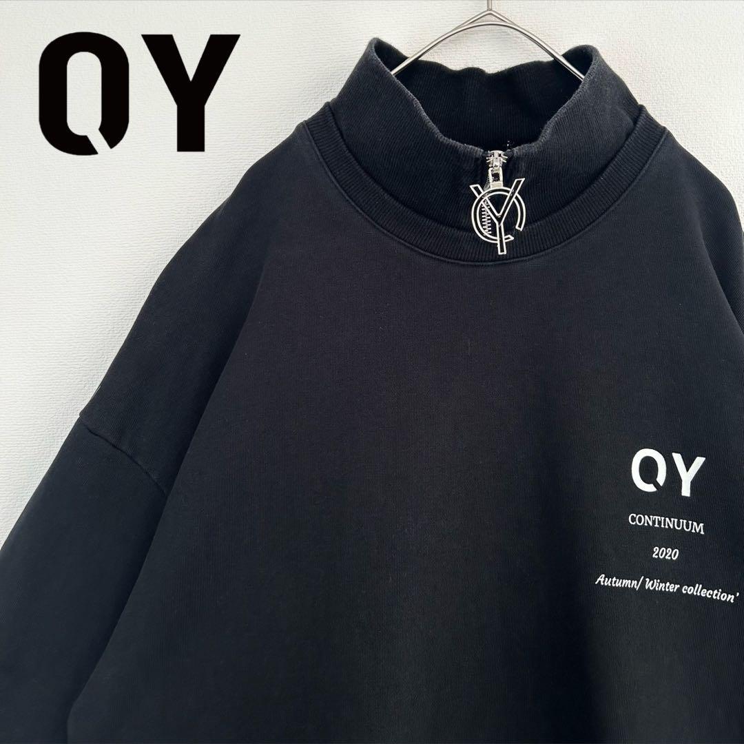 【かっこよさ抜群】OY スウェット　ハーフジップ　金具　刺繍　2020 大きめ