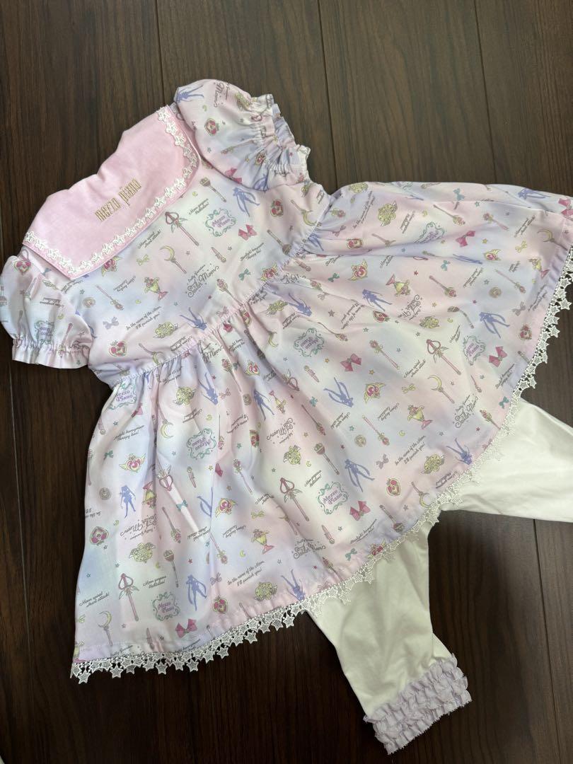 メゾピアノセーラームーン総柄チュニックパンツセット