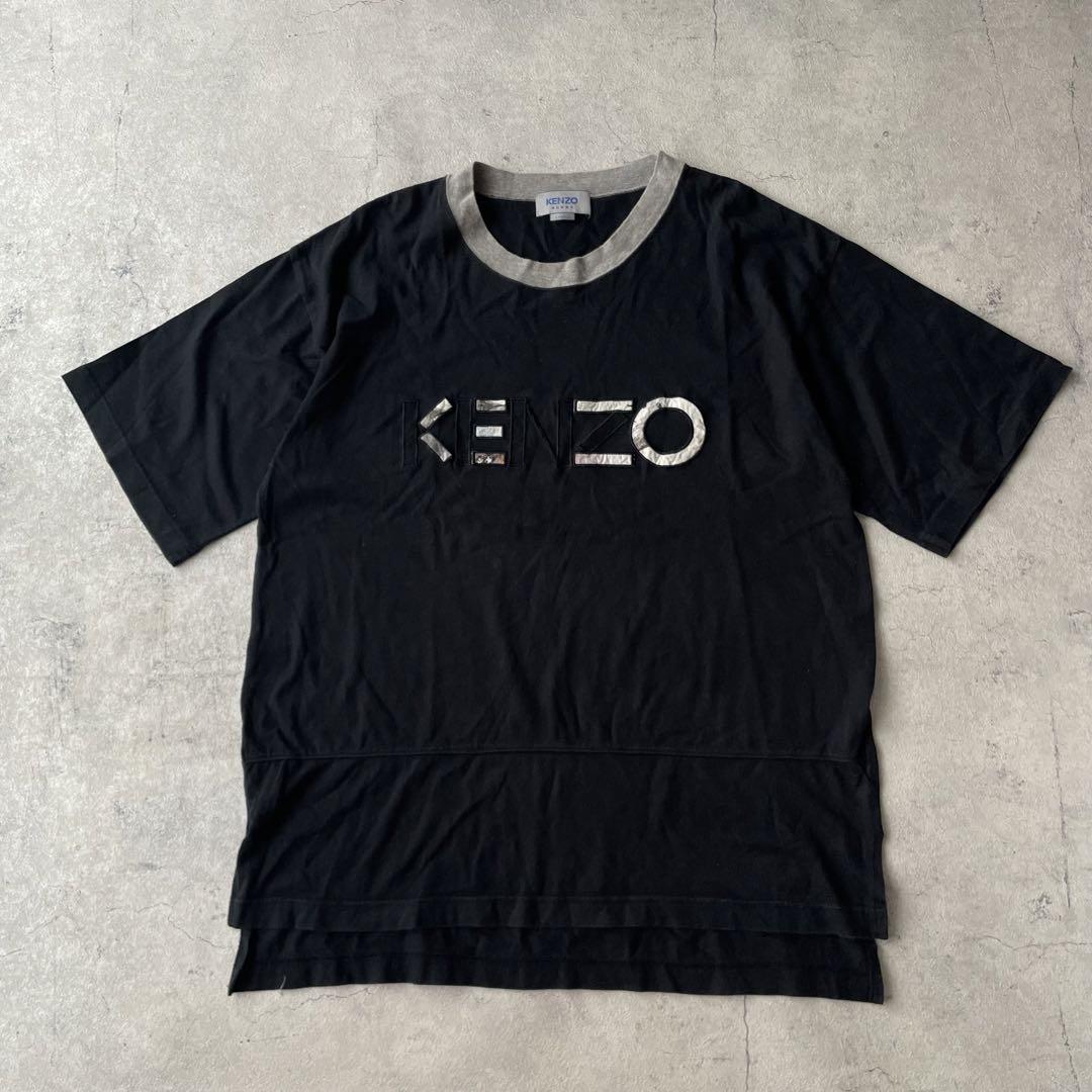 KENZO HOMME ケンゾー Tシャツ デカロゴ ブラック