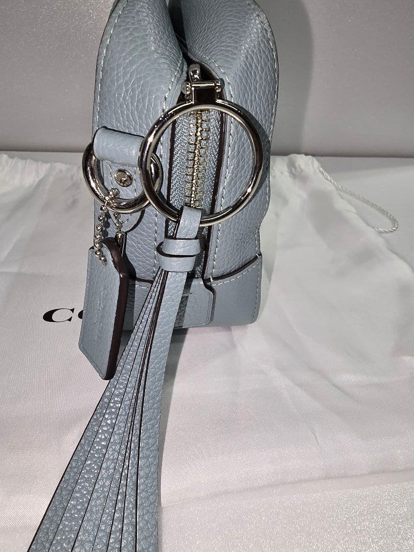 MT017 美品 COACH コーチ ショルダーバッグ 29411 ブルー系