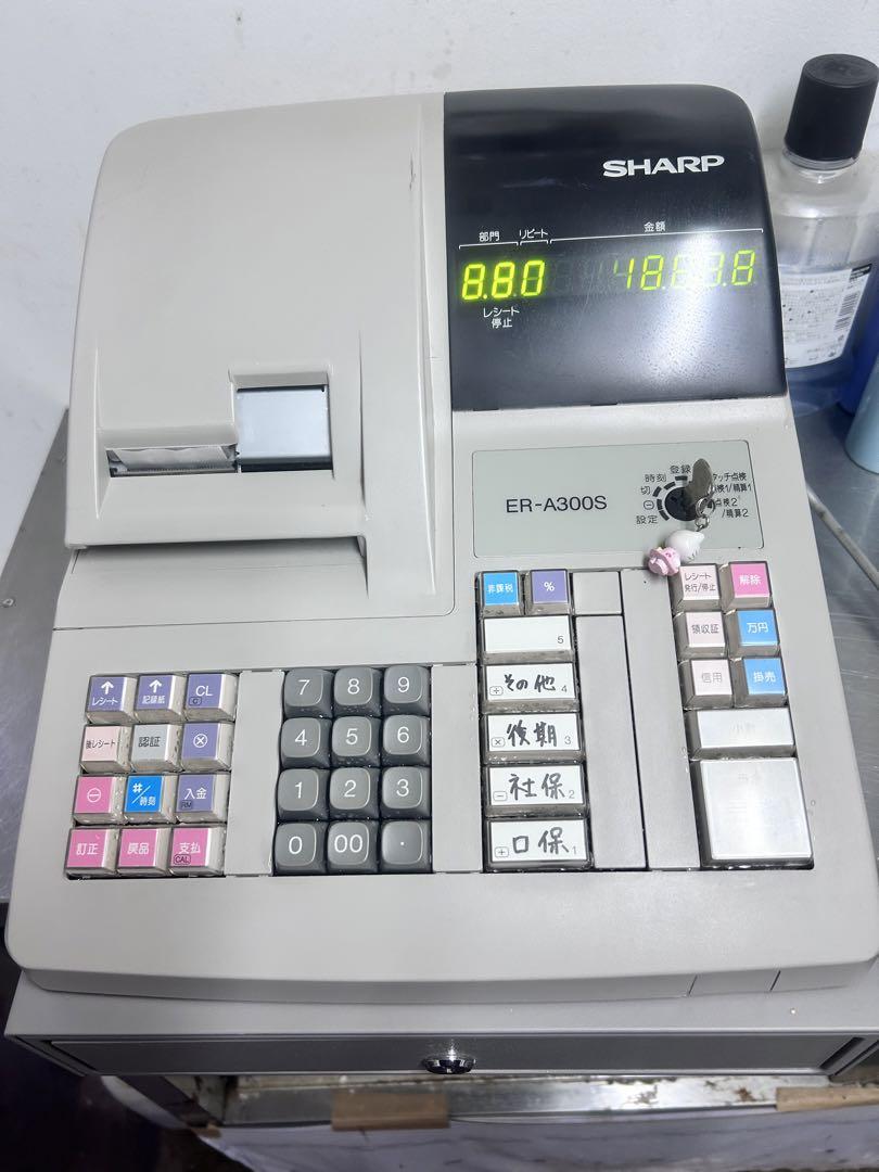 シャープ 電子レジスター ER-A300S-W - メルカリ