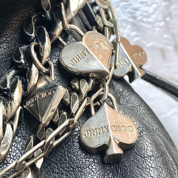 チェーン 美品 バイカー ショルダーバッグ 入手困難 8mY6n-m85746135664 チェーン JIMMY CHOO ください