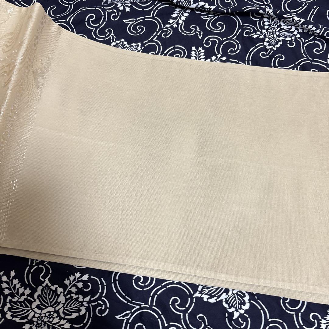 夏帯 紗 袋帯 六通 清楚で上品 涼しげ金糸銀糸 美品 - メルカリ