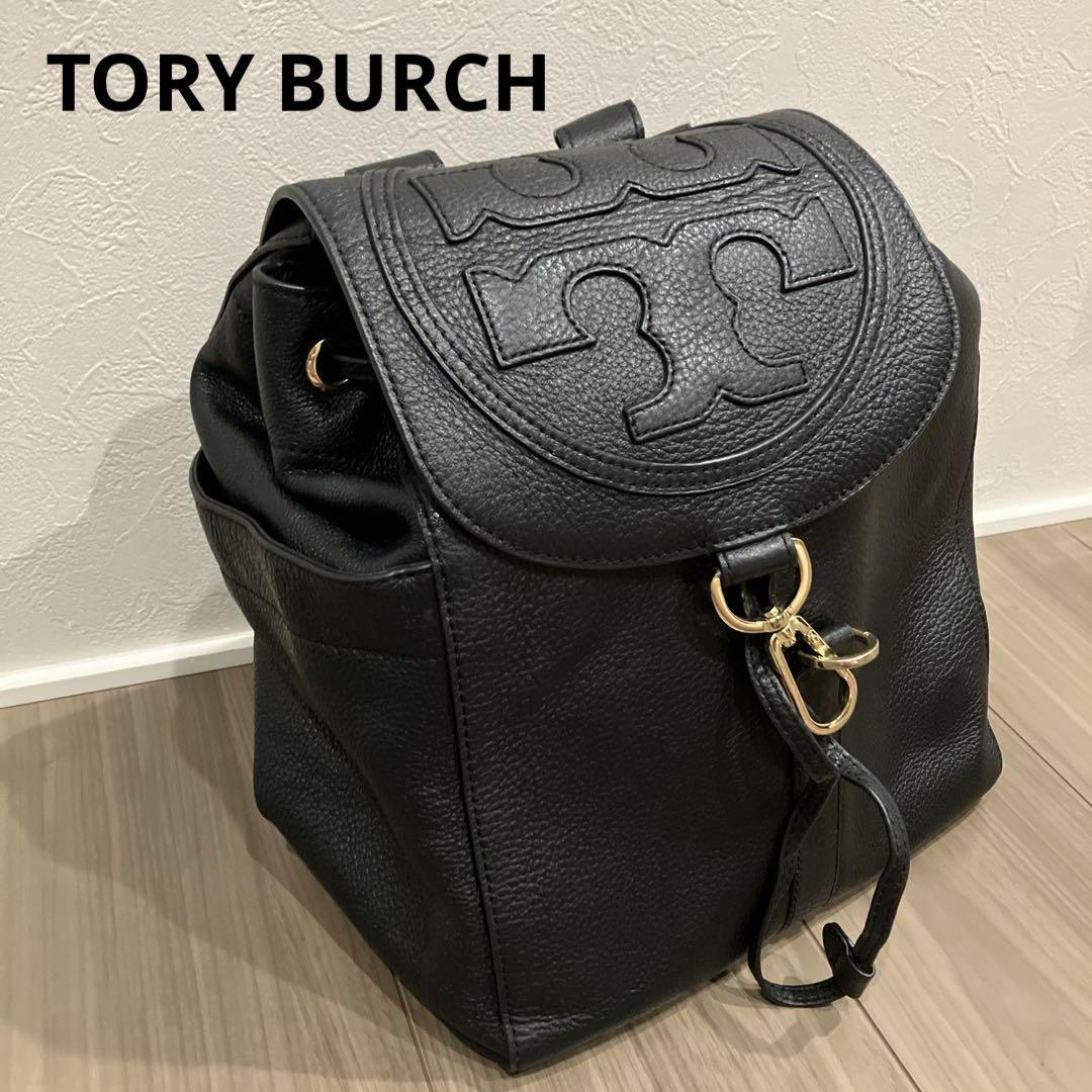 クラシック BURCH TORY トリーバーチ メルカリ - ブラック 黒 レザーリュック バッグ