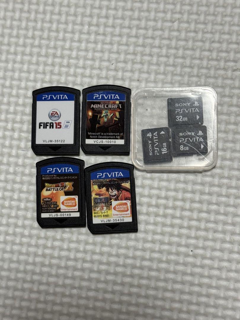 PS Vita ゲーム4本とメモリーカードセット