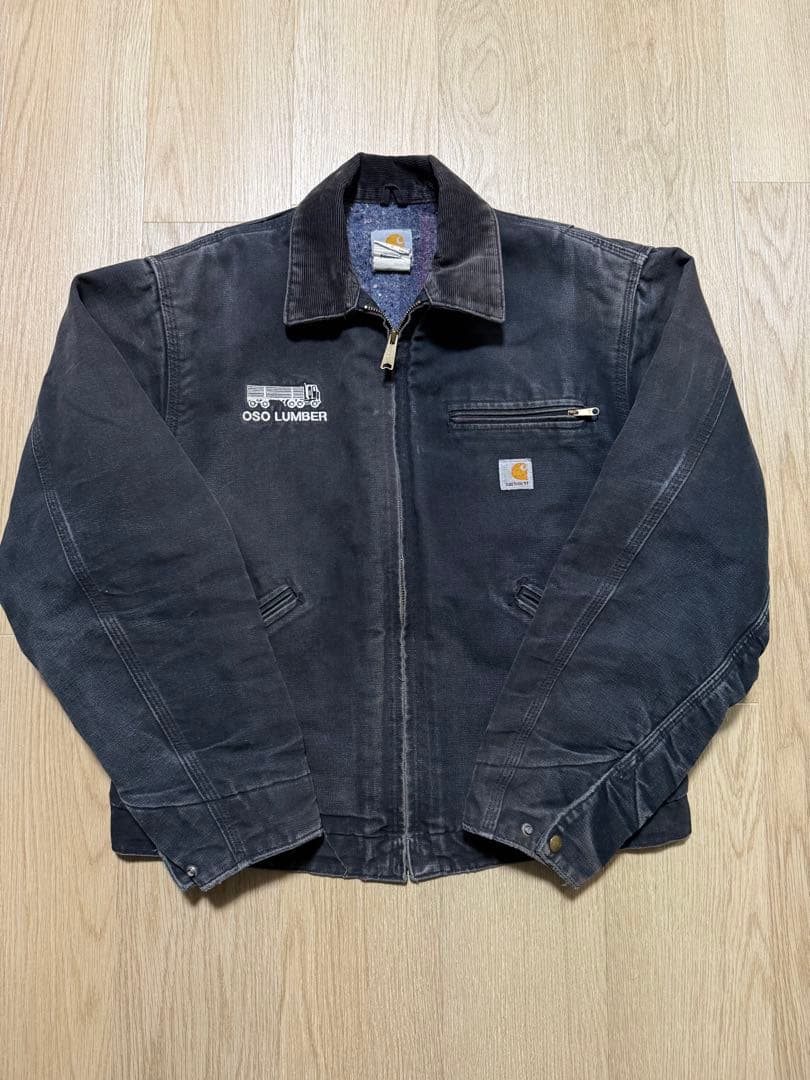 カーハート デトロイトジャケット ブラックM Carhartt
