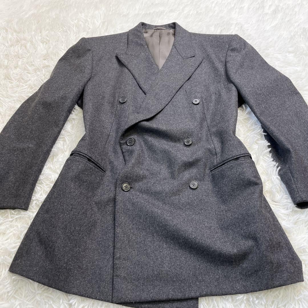 【良品】HERMS エルメス セットアップ スーツ ダブル ウール