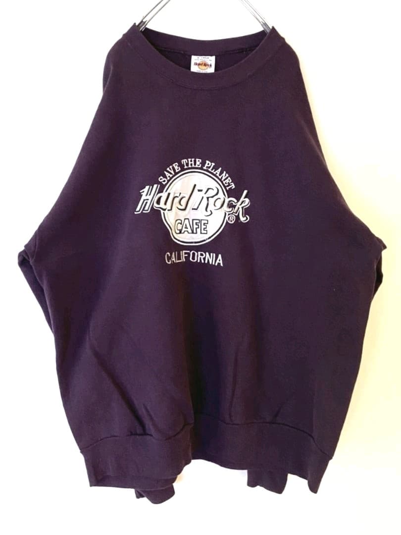2点セットUSA製ハードロックカフェカリフォルニア刺繍 スウェット パープルXL(8067円)