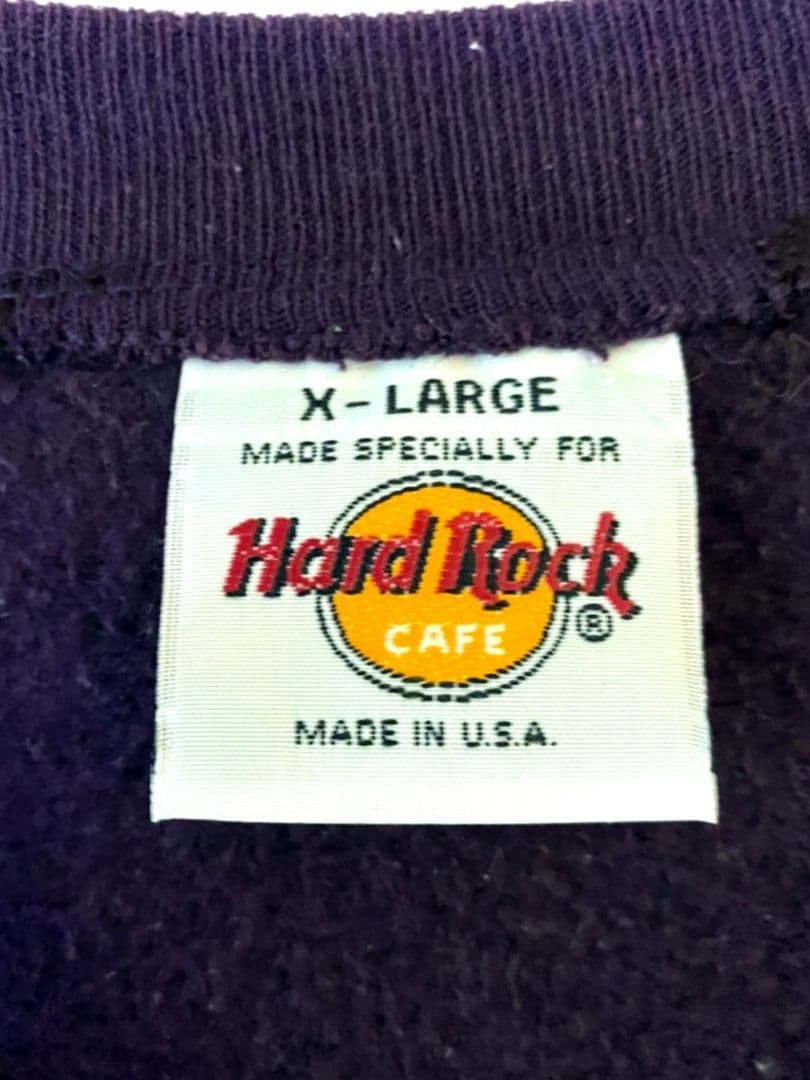 2点セットUSA製ハードロックカフェカリフォルニア刺繍 スウェット パープルXL(8067円)