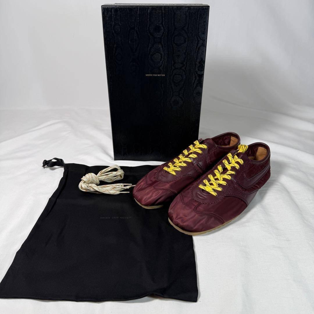 定価9.1万】Dries Van Noten スニーカー ボルドー EU43 - メルカリ