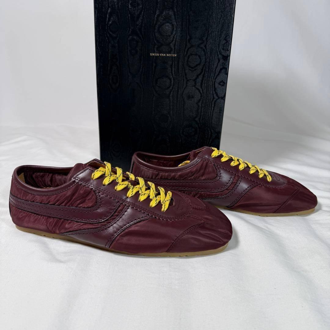 定価9.1万】Dries Van Noten スニーカー ボルドー EU43 - メルカリ