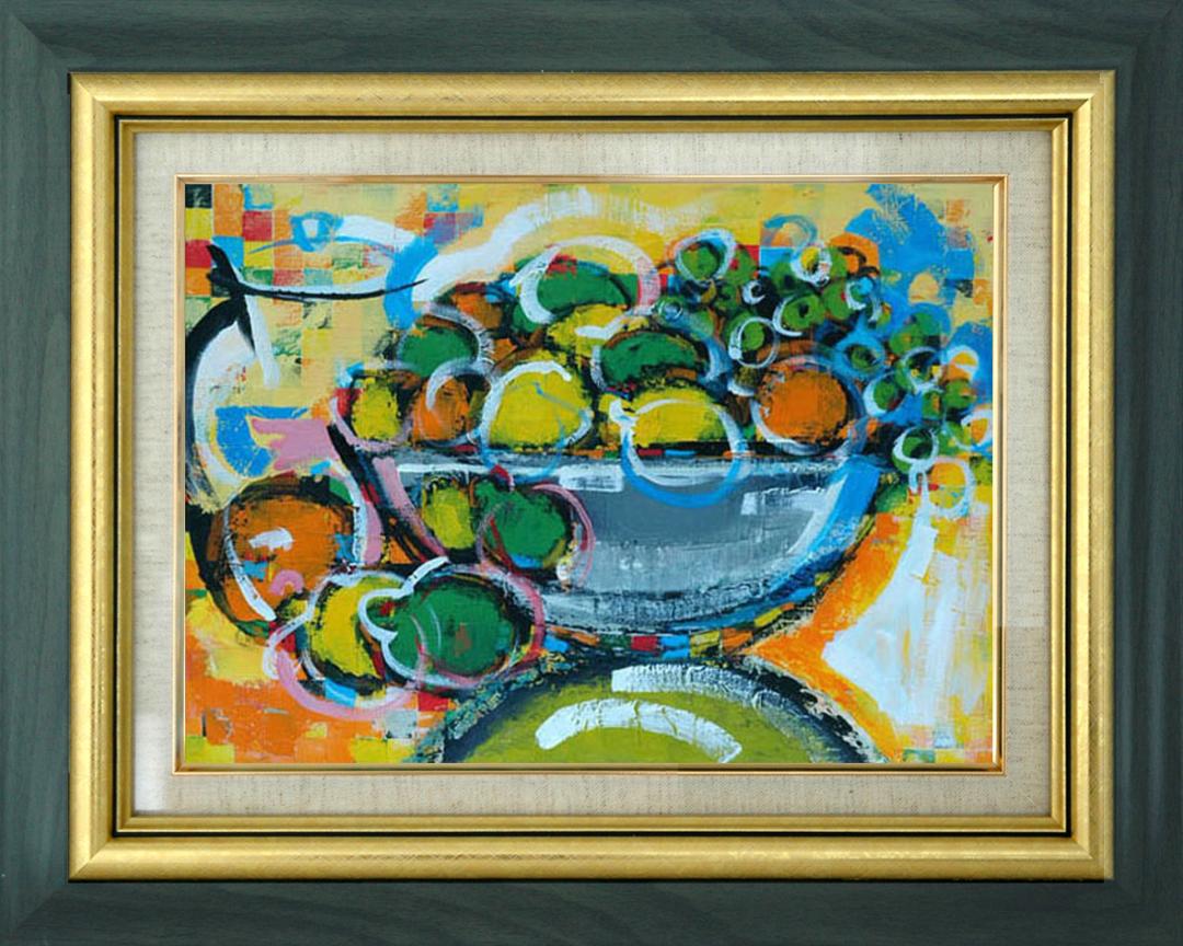 超格安一点 油絵 uF6-113902 静物(果物) 美術品 hzeexcqvroh ご購入 Bw (白)油絵 uF6-061503 静物(フルーツとキャンドル) 額付き 絵画/タペストリ
