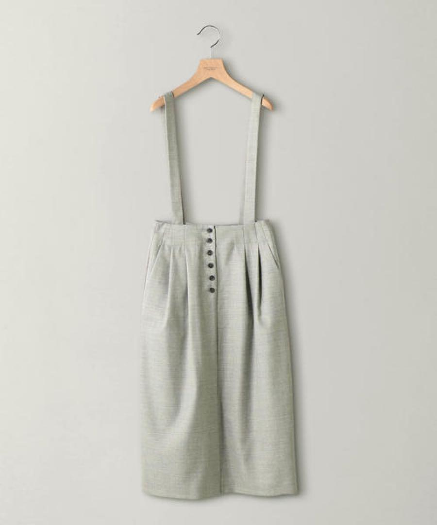 新品 サスペンダーフロントボタンスカート BEAUTY&YOUTH (3221