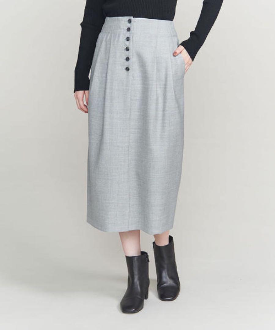 新品 サスペンダーフロントボタンスカート BEAUTY&YOUTH (3221